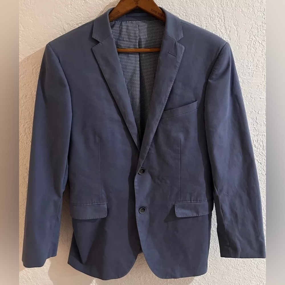 Owen Miller x Saks Fifth Avenue Men’s Summerweight 2-Button Blazer Navy • 40R